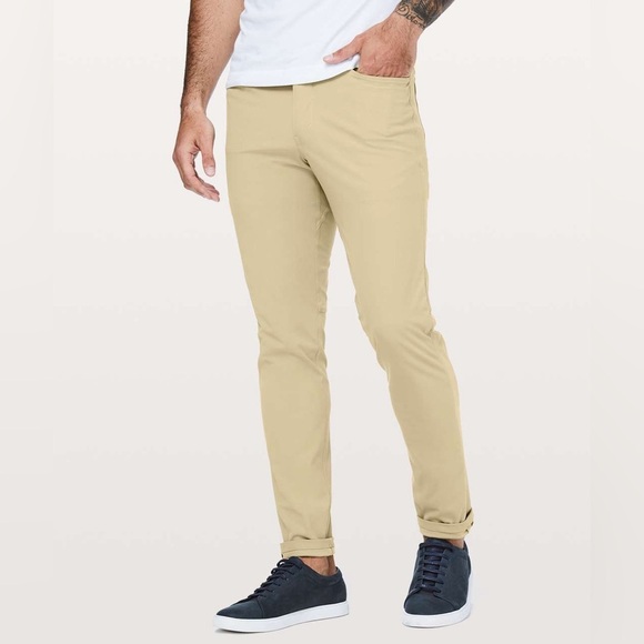 Lululemon ABC Slim *Warpstreme 34" Tofino Sand Size 32 - Picture 2 of 6